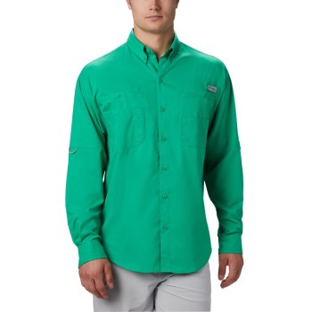 Pánské Košile Columbia PFG Tamiami II Long Sleeve Světle Zelene LQFNTO637